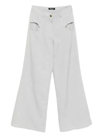 Blaklace Cutout Trousers In Gray