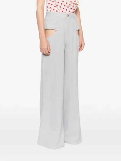 Blaklace Cutout Trousers In Gray