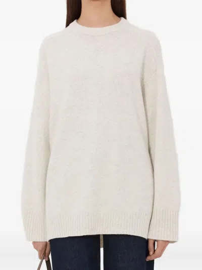 Loulou De Saison Safil Lds Long-sleeve Sweater In White