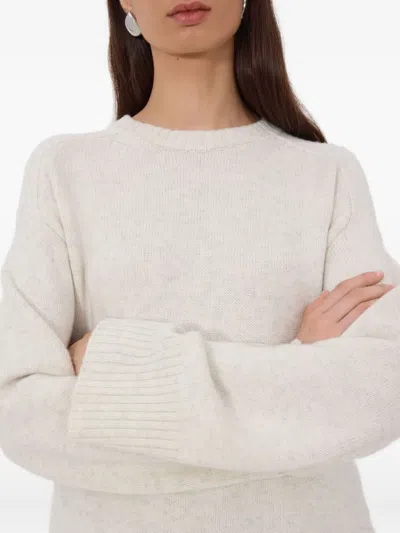 Loulou De Saison Safil Lds Long-sleeve Sweater In White
