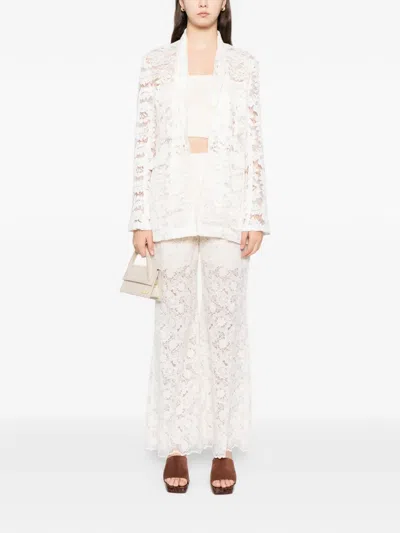 Blaklace Lace Blazer In White