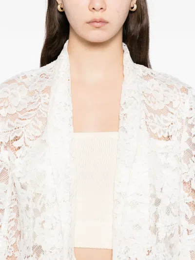 Blaklace Lace Blazer In White