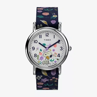 Timex Weekender Peanuts Womens Strap Watch Tw2v45900jt In Multi