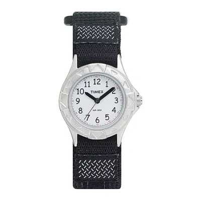 Timex My First  Outdoors Kids Black Nylon Fast Strap Watch T790519j In Multi
