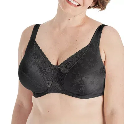 Playtex Secrets Beautiful Lift Classic Support Underwire Full Coverage Bra 4422 In Black