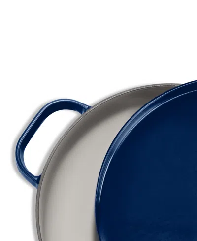 The Cellar Enameled Cast Iron 3.5-qt. Bordeaux Braiser, Exclusively At Macy's In Blue