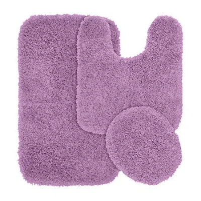 Garland Rug 3-pc. Jazz Bath Rug Set In Purple