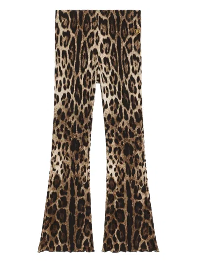 Dolce & Gabbana Leopard-pattern Trousers In Multi