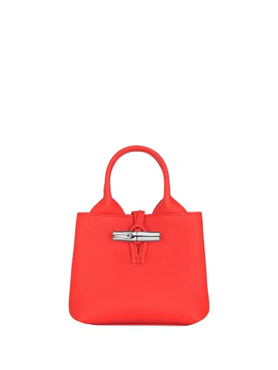 Longchamp Le Roseau Xs Handbag In Red