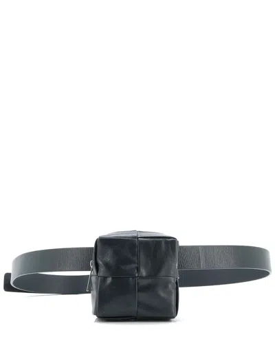 Bottega Veneta Green Maxi Intrecciato Leather Cassette Stretch Pouch Belt Bag  (authentic Pre-loved)