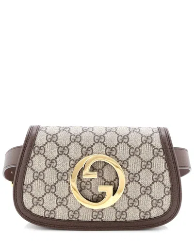 Gucci Neutral Blondie Mini Shoulder Bag In Brown