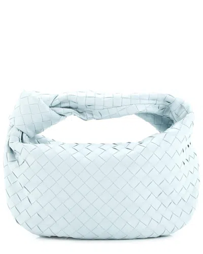 Bottega Veneta Blue Intrecciato Nappa Jodie Hobo Teen (authentic Pre-loved) In Blue