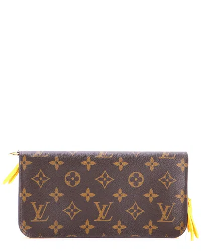 Pre-owned Louis Vuitton Yellow Monogram Canvas Insolite Wallet Limited Edition Kusama  Pumpkin Dots (authentic