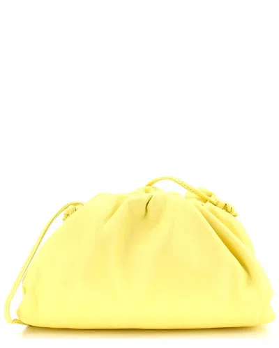 Bottega Veneta Yellow Leather The Pouch Mini (authentic Pre-loved) In Yellow