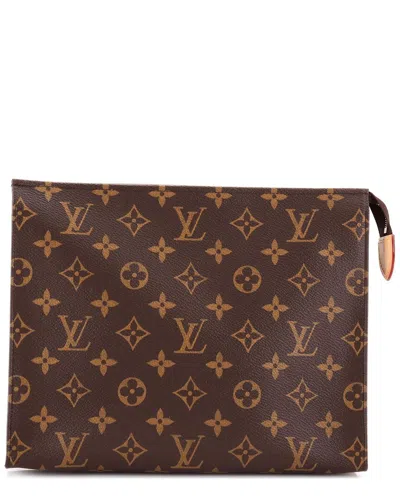 Pre-owned Louis Vuitton Brown Monogram Canvas Toiletry Pouch 26 (authentic Pre-loved)