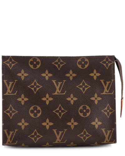 Pre-owned Louis Vuitton Brown Monogram Canvas Toiletry Pouch 26 (authentic Pre-loved)