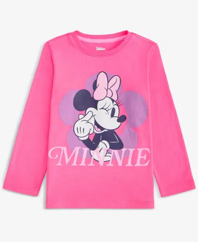 Epic Threads Girls Toddler 2t-4t Flower Minnie Long-sleeve T-shirt, Macy's Exclusive In Pink