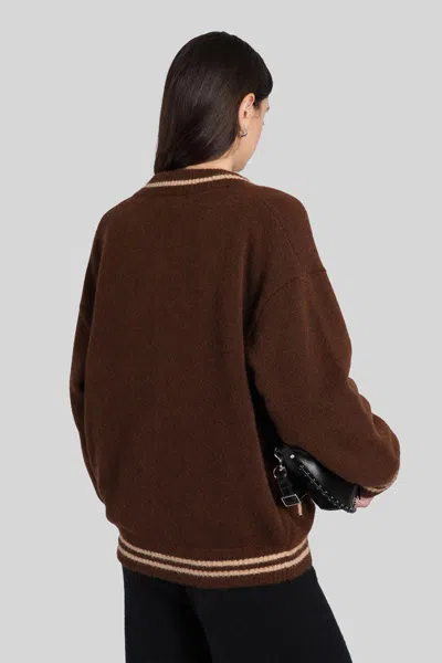 Laneus Bomber Jacket In Brown Cashmere In Brown