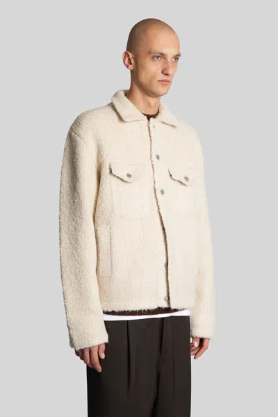 Laneus Button-fastening Shirt Jacket In Neutral