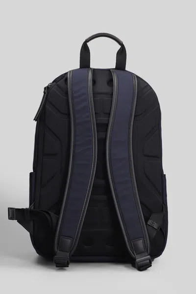 Premiata Versatile Backpack Featuring Multiple Pockets In Blue