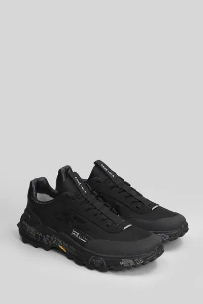 Premiata Devin Sneakers In Black Fabric In Black