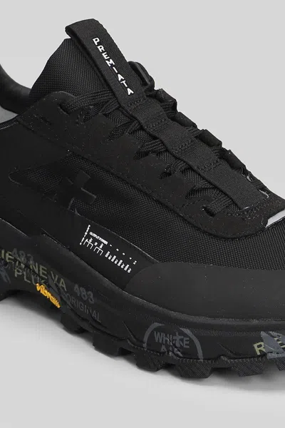 Premiata Devin Sneakers In Black Fabric In Black