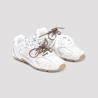 Miu Miu New Balance X 530 Sl Leather Sneakers Shoes In White