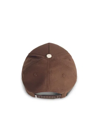 Amiri Ma Logo Embroidered Baseball Cap In Brown