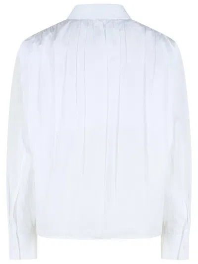 Jil Sander Long-sleeved Straight-hem Shirt In White