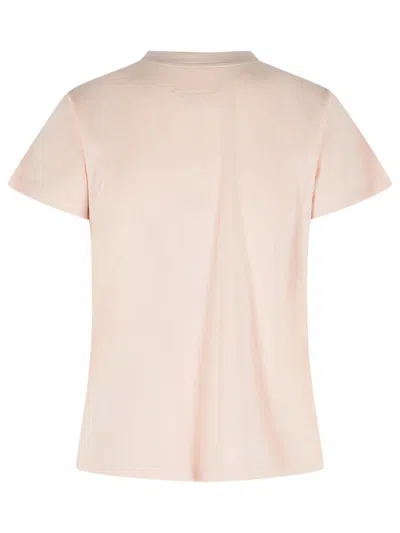 Mm6 Maison Margiela Pink Cotton T-shirt In Pink