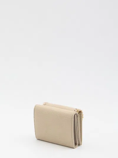 Stella Mccartney Falabella Trifold Wallet In Gold