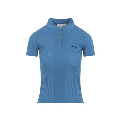Miu Miu Polo In Blue