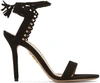 CHARLOTTE OLYMPIA Black Suede Salsa Sandals