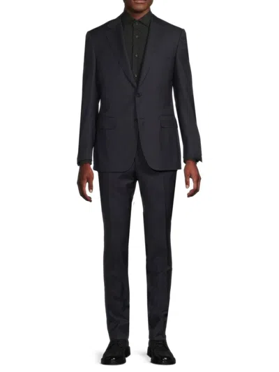 Canali Men's Solid Wool Modern-fit Suit In Blue