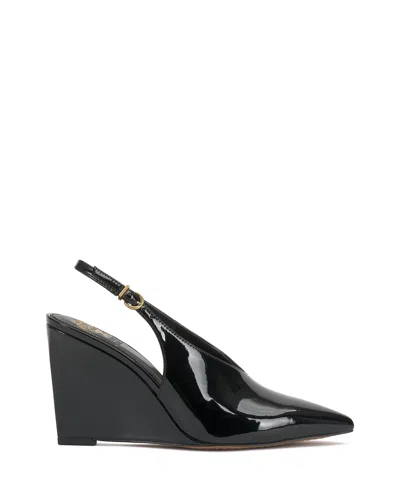 Vince Camuto Meristi Slingback Pointed Toe Wedge Pump In Black