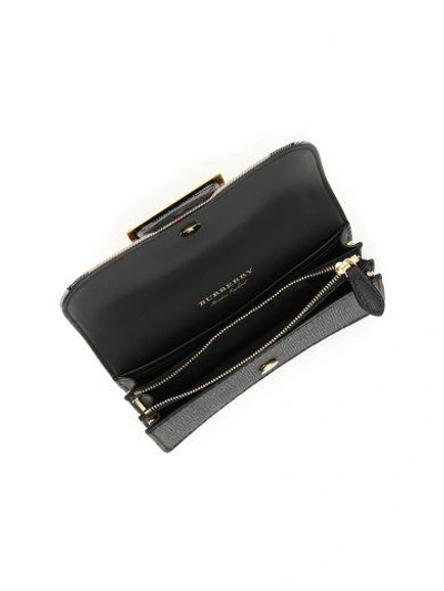 Shop Burberry The Small Buckle Bag In Black|nero