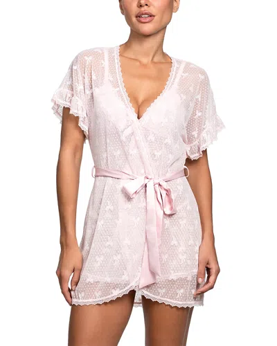 In Bloom By Jonquil Stretch Mesh Bow Pattern Wrap In Pink
