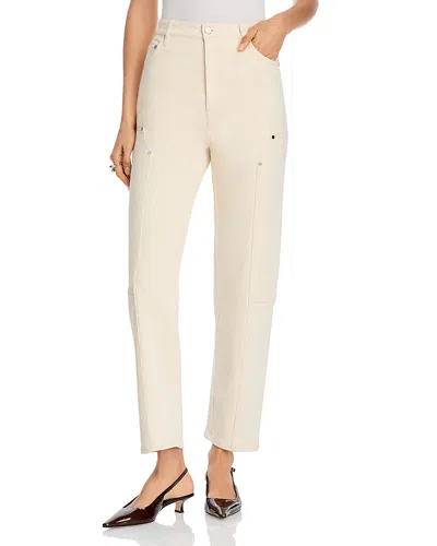Derek Lam 10 Crosby Galatea Stretch Denim Double Knee Jean In Neutral