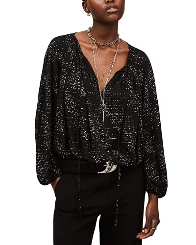Ba&sh Ba & Sh Torny Embellished Blouse In Black