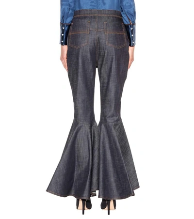 Shop Ellery Hysteria Crop Flare Jeans In Eavy Raw