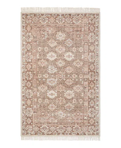 Obeetee Palace Farzana Area Rug,3'0x5'0 In Brown