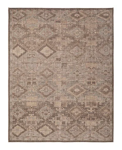 Obeetee Tuscany Zaynab Runner Area Rug,2'6x8'0 In Brown