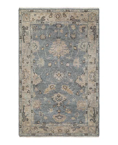 Obeetee Shirin Leif Area Rug,5'0x8'0 In Blue