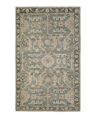 Obeetee Shirin Dahlia Area Rug,5'0x8'0 In Gray