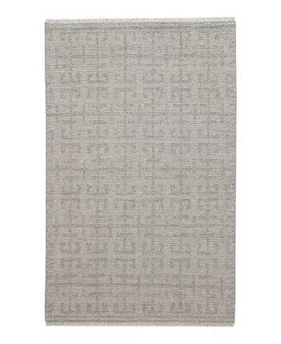 Obeetee Sienna Row Area Rug,7'9x9'9 In Gray