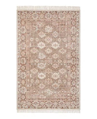 Obeetee Palace Farzana Area Rug,7'9x9'9 In Brown