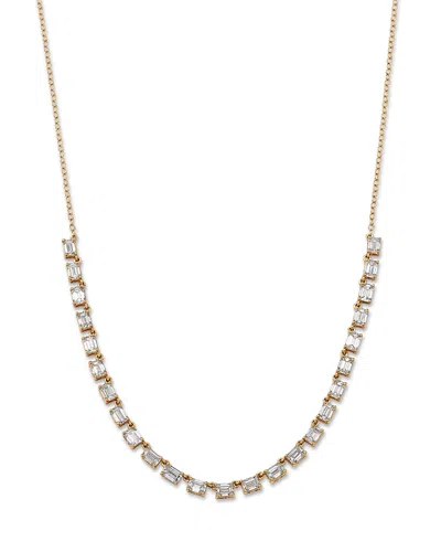 Bloomingdale's Fine Collection Luxe Collection Certified Lab Grown Diamond Necklace In 14k Yellow Gold, 3.0 Tcw In Gold