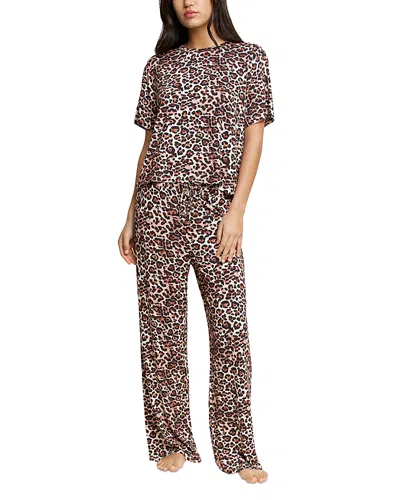 Honeydew Printed Pajama Set In Animal Print