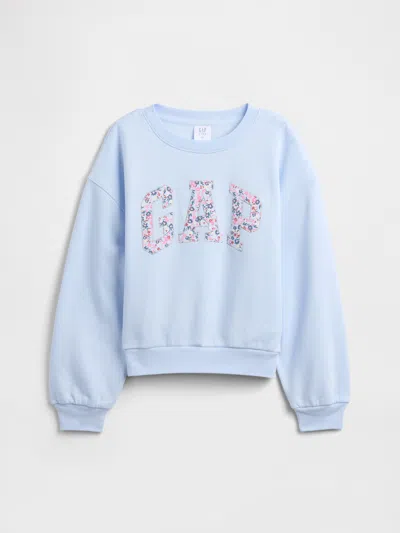 Gap Factory Kids Oversized Gap Graphic Sweatshirt In Blue