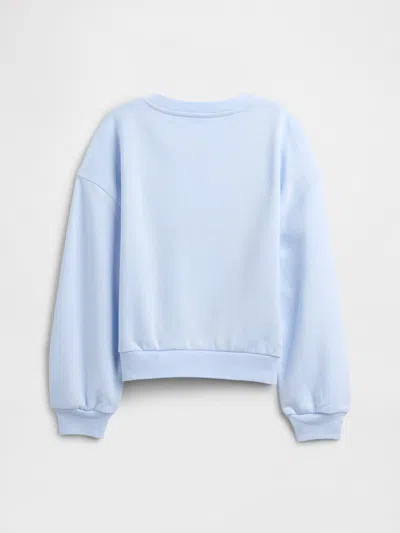 Gap Factory Kids Oversized Gap Graphic Sweatshirt In Blue